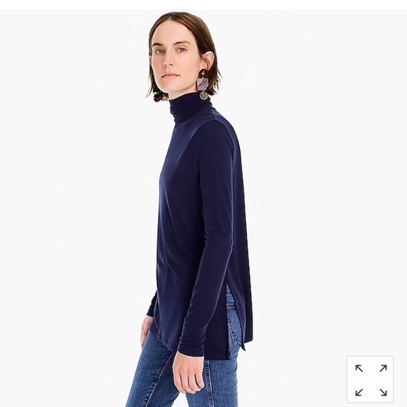 J. Crew Olive Green Turtleneck Tunic - Picture 3 of 5